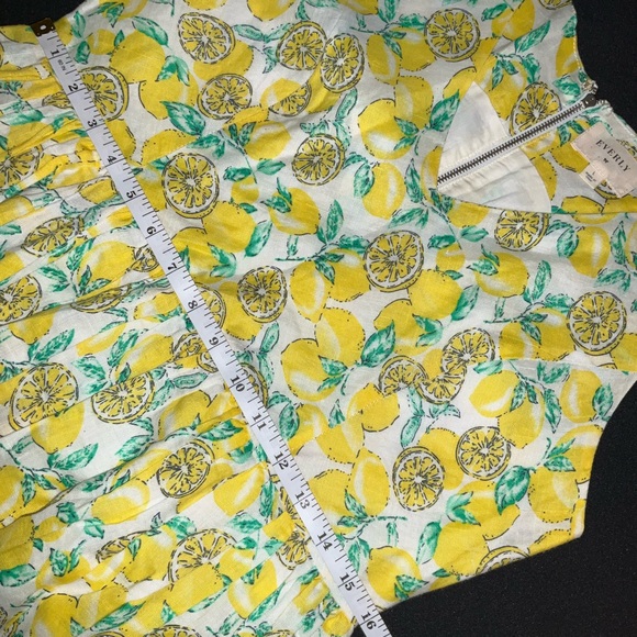 Anthropologie Lemon Print Sleeveless V-Neck Sundress - Picture 11 of 11